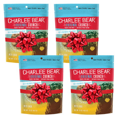 Charlee Bear Original Crunch liver treats packaging highlighting a USA-made, tasty reward for dogs.