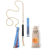 Chasing Tails flirt pole 26-inch durable aluminum shaft for active small dogs.