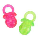 Chazcool puppy pacifier red and green two-pack packaging boosts playful chewing