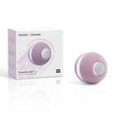 Cheerble interactive cat ball toy purple on floor encourages playtime and exercise