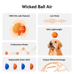 Cheerble Wicked Ball AIR side view shows mode switch for tailored play