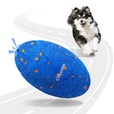 Cheerble Wicked Rugby toy rolling for calm indoor fetch.