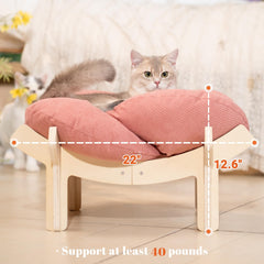 CHEERHOME PETS petal design adds stylish flair while providing cozy resting nook.