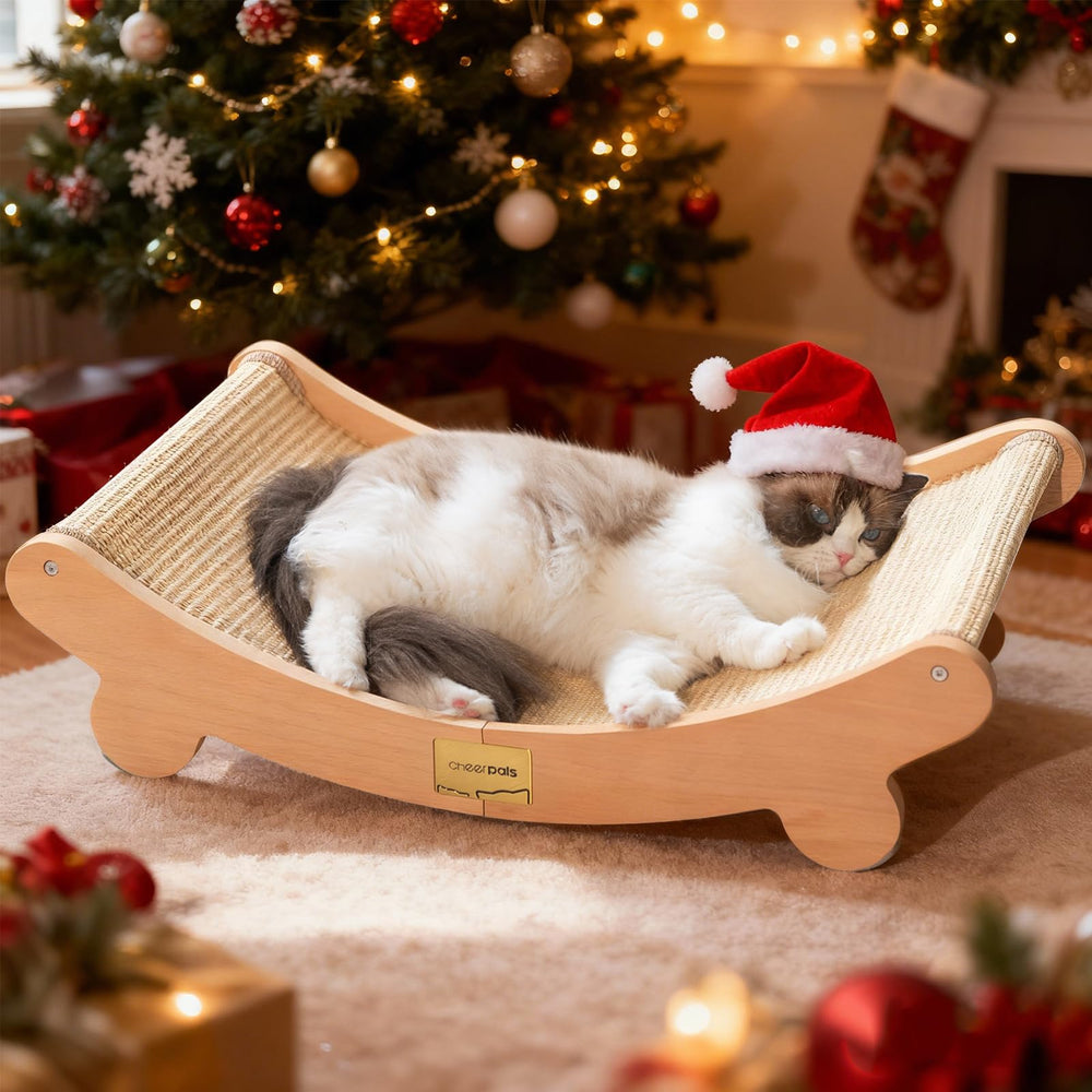 CHEERHOME PETS sisal cat scratcher bed hammock showcases dual lounging and claw sharpening