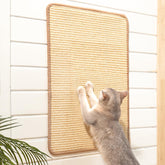 CHEERPALS sisal scratcher mat 23-6x15-7 inches, wall-mount ready for furniture protection