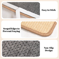 CHEERPALS sisal scratcher mat placed under a litter box for paw cleanliness