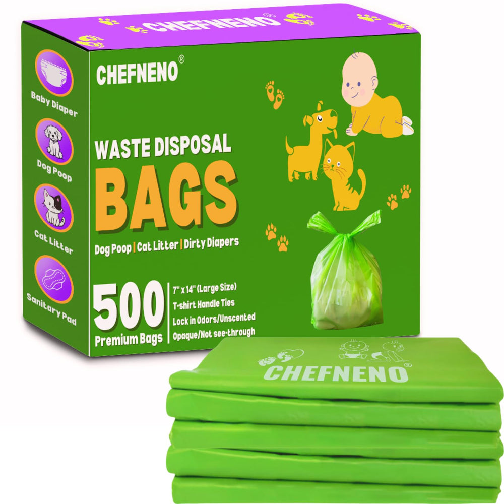 CHEFNENO biodegradable-diaper-bags show leak-proof protection during diaper changes