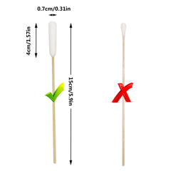 Chenchenchen bamboo material swabs with durable soft cotton head