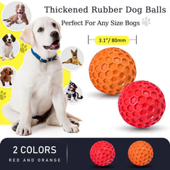 CHEODIN indestructible squeaky dog ball pack 2 offers durable entertainment for dogs