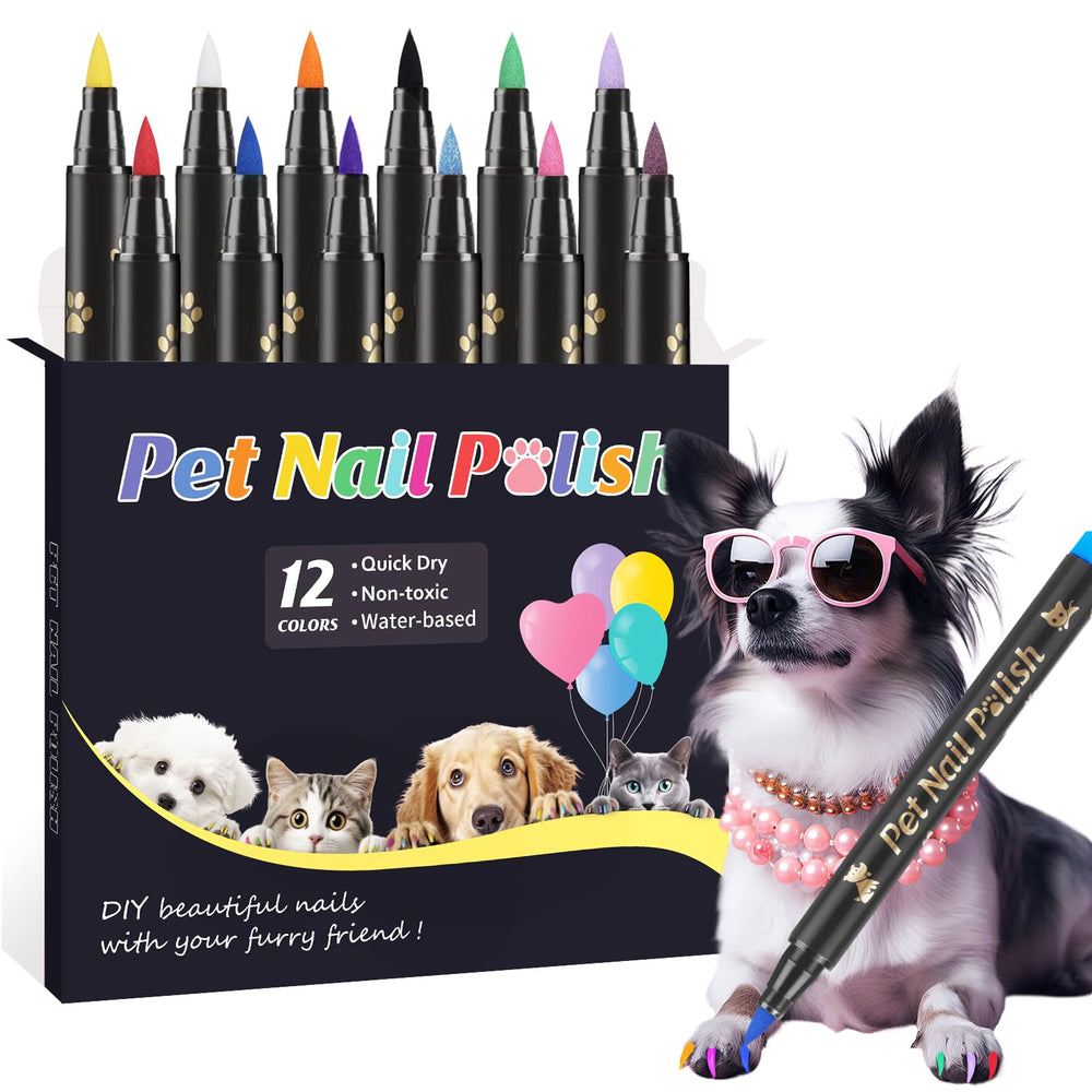 Cherocito dog nail polish pen quick-dry color for easy pet nail styling.