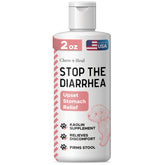 Chew + Heal Labs anti-diarrhea bottle 2oz shows fast relief potential
