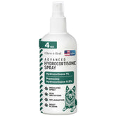 Chew + Heal Labs hydrocortisone dog spray bottle for itchy skin relief