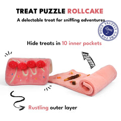 CHEWFFON dog puzzle toy crinkle-top close-up to spark foraging and curiosity.