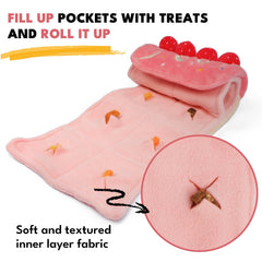 CHEWFFON dog puzzle toy treat-pockets reveal ten pockets for slow feeding.
