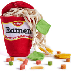 CHEWFFON ramen cup puzzle toy showing treat-hiding enrichment