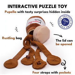 CHEWFFON Dog Puzzle Toy with four treat pockets for hidden rewards and discovery