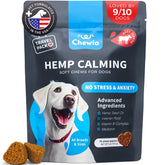CHEWIA calming chews bowl display promotes relaxed dogs and easy portions.