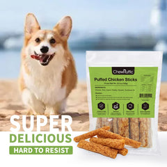ChewRuffic Chicken Dog Chew Sticks ingredients panel emphasizes simple, limited ingredients