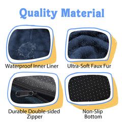 Chez Paw ultra-soft fleece cover enhances comfort and fur safety.
