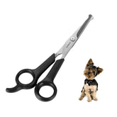 Chi-buy round-tip grooming scissors for safe trimming around eyes and paws.
