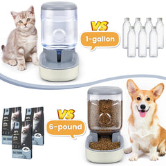 CHIAKBDK gravity feeder image: 1-gallon capacity lowers refills during trips.
