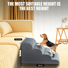 Chic Threads pet stairs couch-use providing safe access to the sofa for cats and dogs