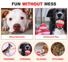 Chickpatti Smile Ball squeaker in action for engaging hunting instincts