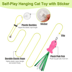 ChicWow Feather Cat Teaser Attachments: natural feather for stimulating hunting instincts and exercise.