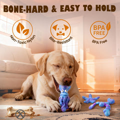 ChienBox juguete mordedor pulpo para perros agresivos, ofrece entretenimiento duradero