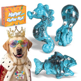 ChienBox juguete indestructible en forma de pez para perros agresivos, ideal para masticación prolongada.