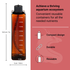 CHIHIROS dosing container storage compartment keeps aquarium supplies organized