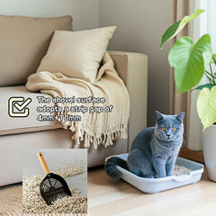 Chinshwehaw 3mm/5mm sifting holes trap clumps efficiently, no shaking needed