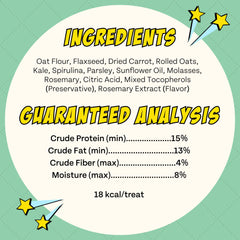 Chippin vegan dog treat closeup shows crumbly texture ideal for training rewards