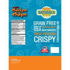 Chip's Naturals Doggie Chicken Chips crisp texture closeup — crunchy, versatile treat for dogs.