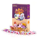 CHIWAVA catnip-rattle mouse close-up for interactive indoor play.