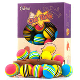 CHIWAVA 45pack foam cat toy ball aids effortless rolling and playful exercise.