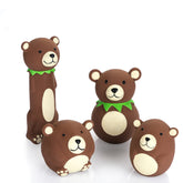 CHIWAVA Brown Bear toy collection for small dogs promotes interactive play and fetch.