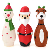 CHIWAVA Santa dog toy pack front view for festive interactive play with small dogs