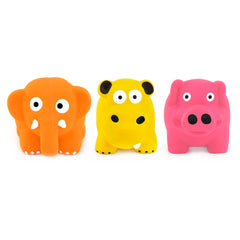 CHIWAVA squeak-latex puppy toy pig for curiosity and chase.