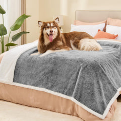 ChiXnuggle sherpa back blanket provides warm, cozy naps for your dog.