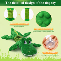Chngeary crocodile toy inner generator close-up highlights appealing squeak and crinkle.