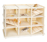 Chngeary hamster adventure box front view with acrylic walls for easy viewing