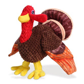 Chngeary Thanksgiving standing turkey dog toy for interactive play across sizes.
