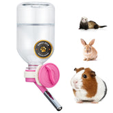 Choco Nose patented-no-drip bottle shows clean water delivery for small pets