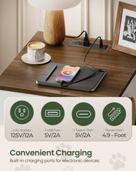 CHOEZON charging-station crate with outlets and USB-C for devices