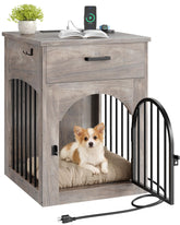 CHOEZON dog crate furniture assembly showcases sturdy construction for durable, dependable pet safety.