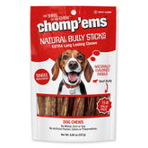CHOMP 'EMS bully-stick closeup shows meaty flavor for lasting chew
