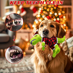 Chongqile soft cotton toy supports gentle teething while entertaining dogs.