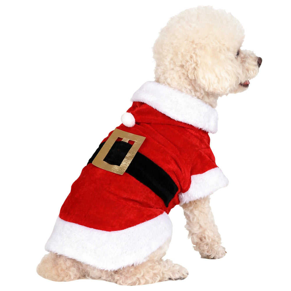 Choyaxo Christmas Santa costume for dogs, festive photo-ready wear