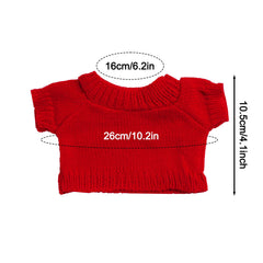 Choyaxo guinea pig sweater white back view shows comfortable coverage.